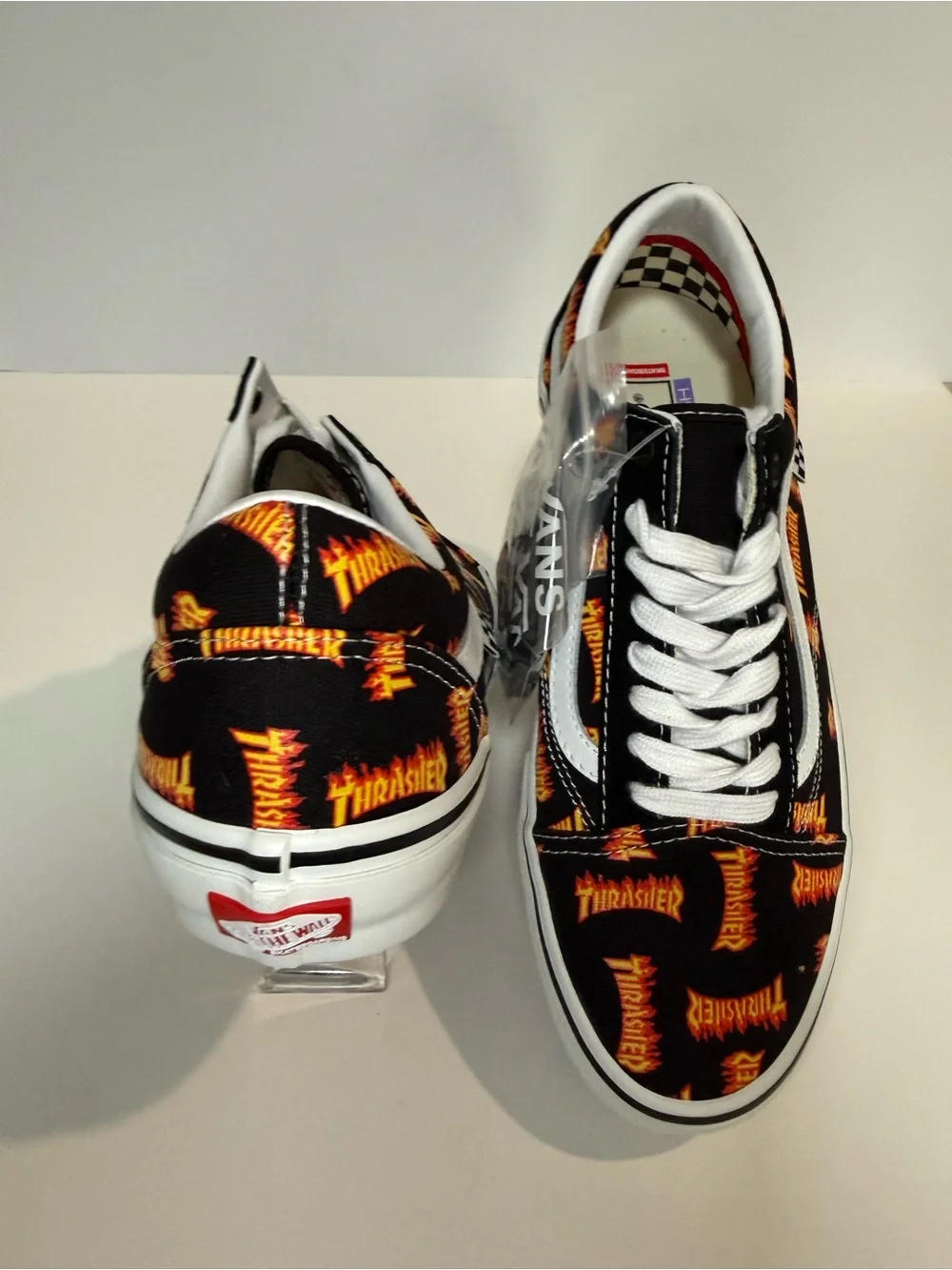 Vans Black & Orange Thrasher Flame Old Skool Sneakers - Men